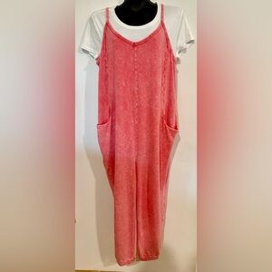 Sincerely Jules Coral Knit One Piece Romper Large NWT